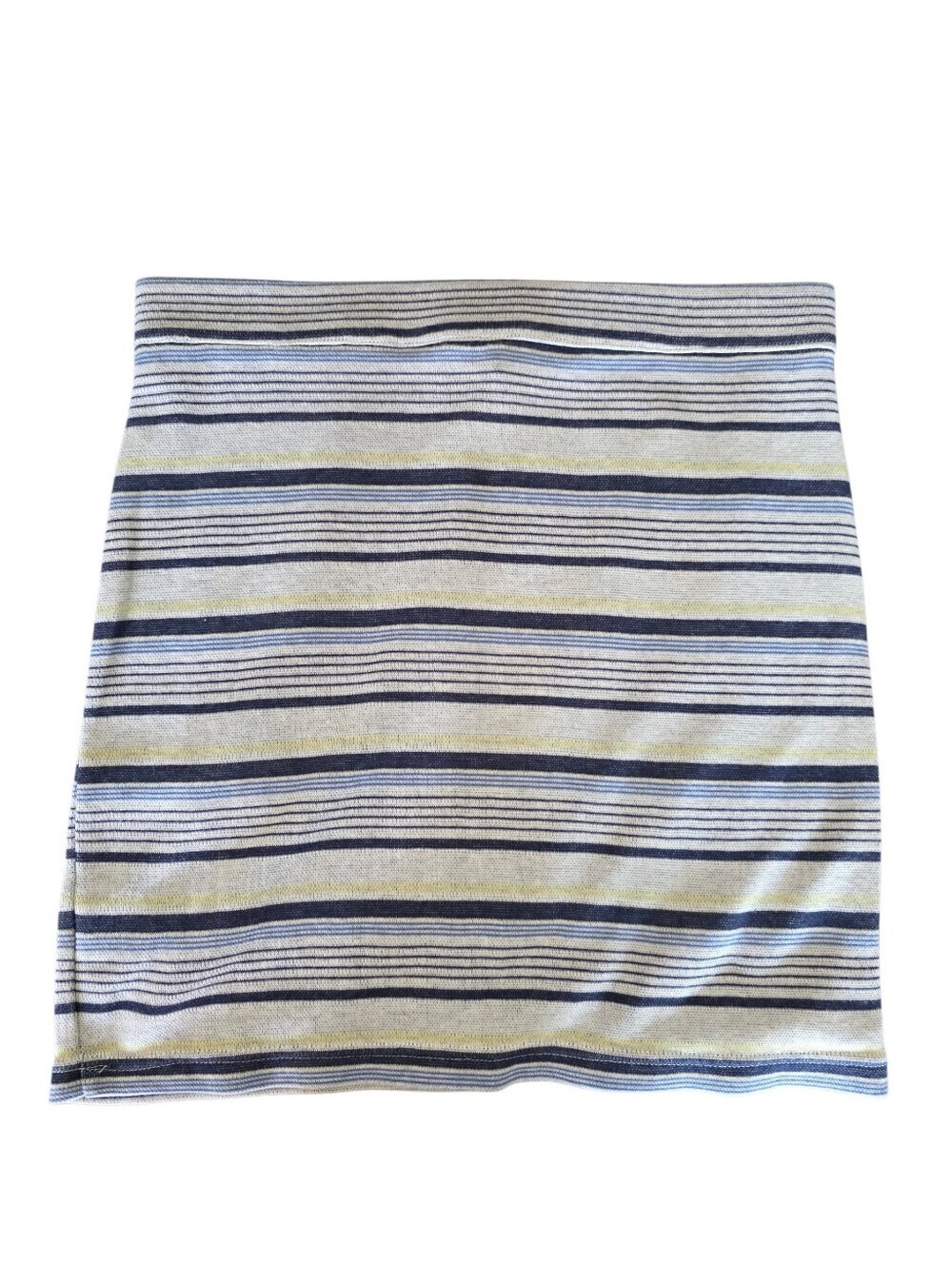 Free People Blue Striped Knit Pull On Skirt Size Medium - Picture 3 of 7